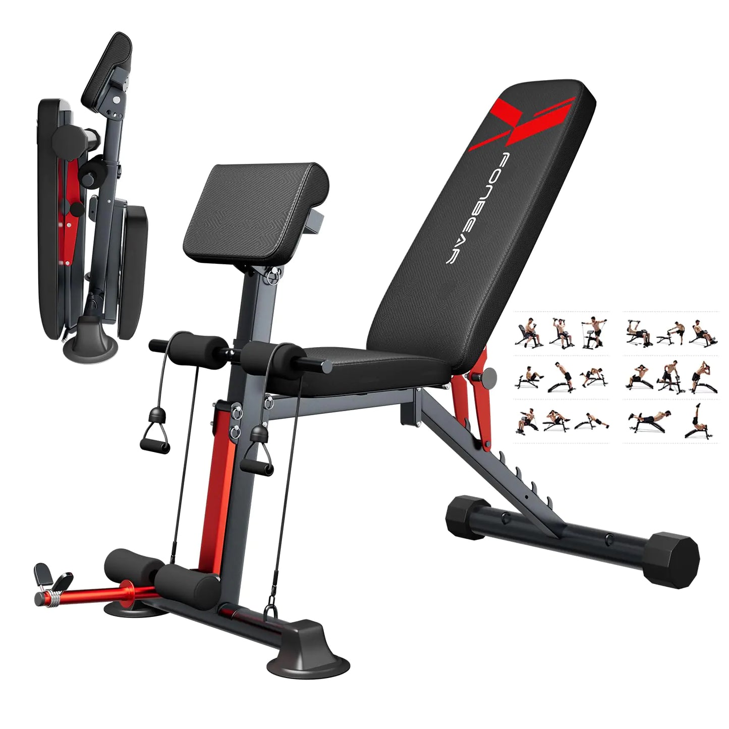 FONBEAR Pro 800LBS Multi-Function Workout Bench