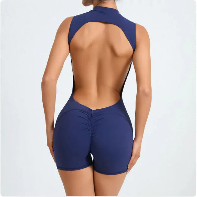 Seamless Backless Active Jumpsuit