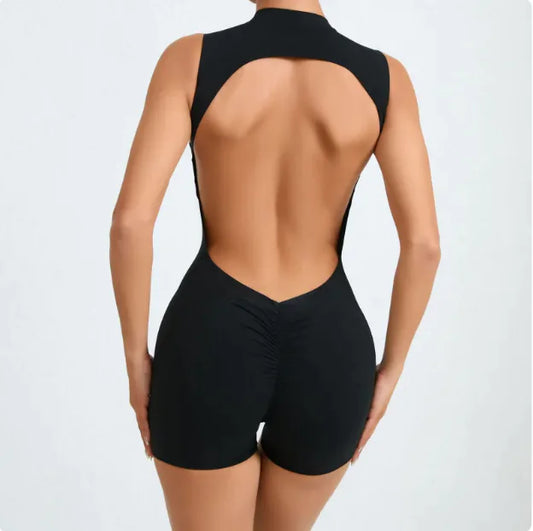Seamless Backless Active Jumpsuit