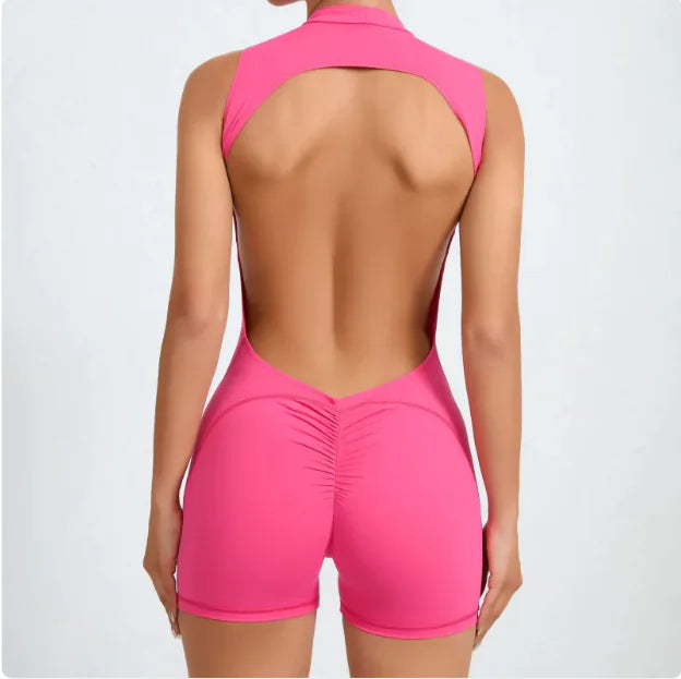 Seamless Backless Active Jumpsuit
