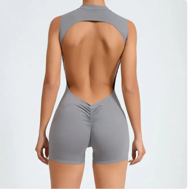 Seamless Backless Active Jumpsuit