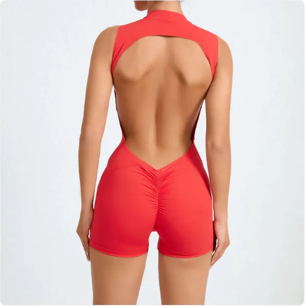 Seamless Backless Active Jumpsuit